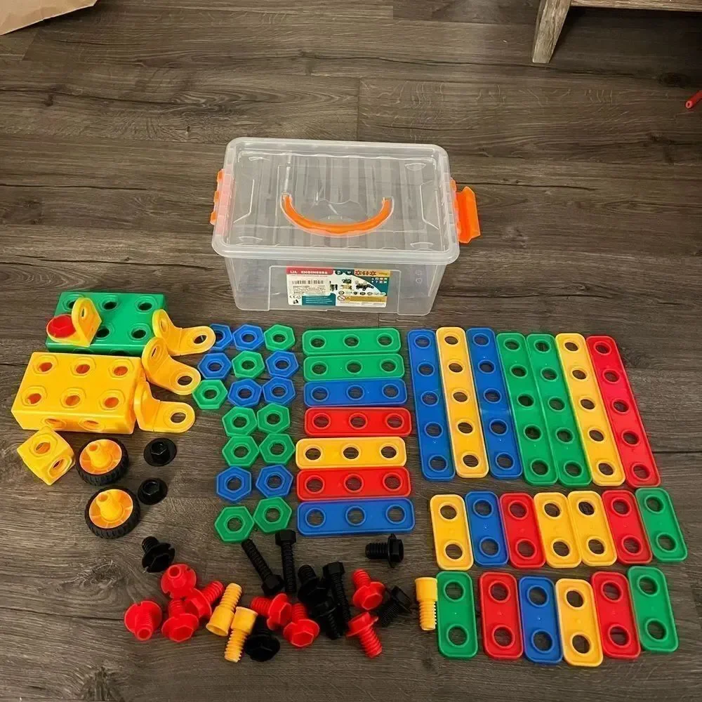 ETI Toys Lil' Engineers STEM Learning Educational Construction Blocks 95 Pieces